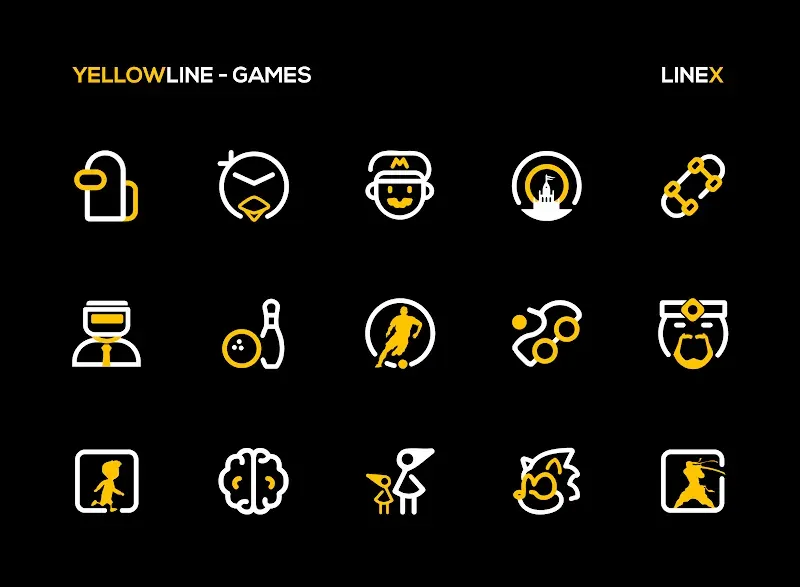 YellowLine Icon Pack : LineX screenshot 6