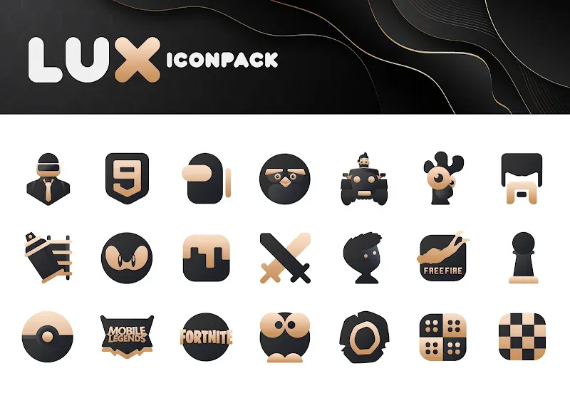 Gold IconPack : LuXGold screenshot 6
