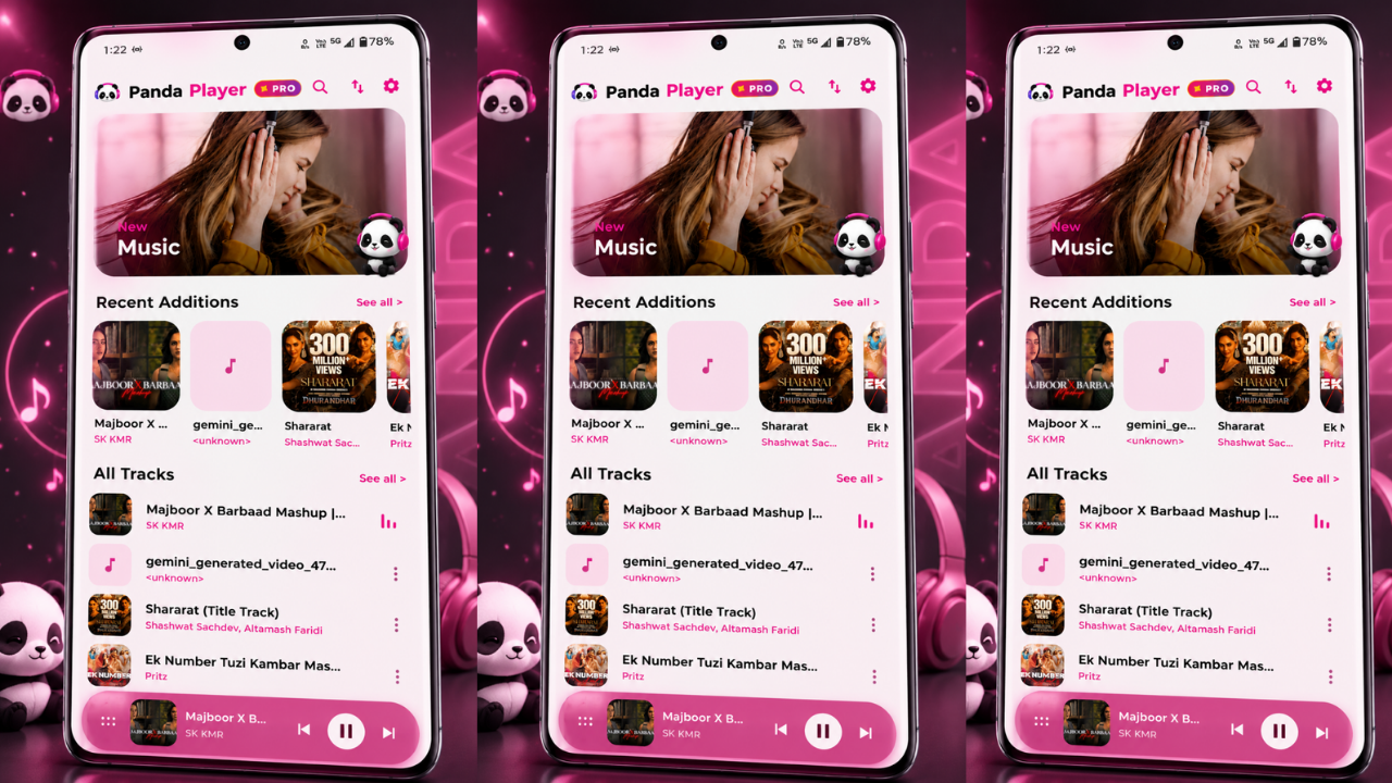Panda Music Player-MP3 Player screenshot 1