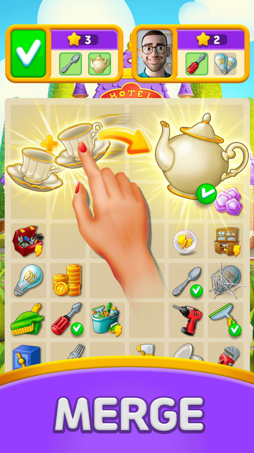Merge Hotel: Makeover Design screenshot 2