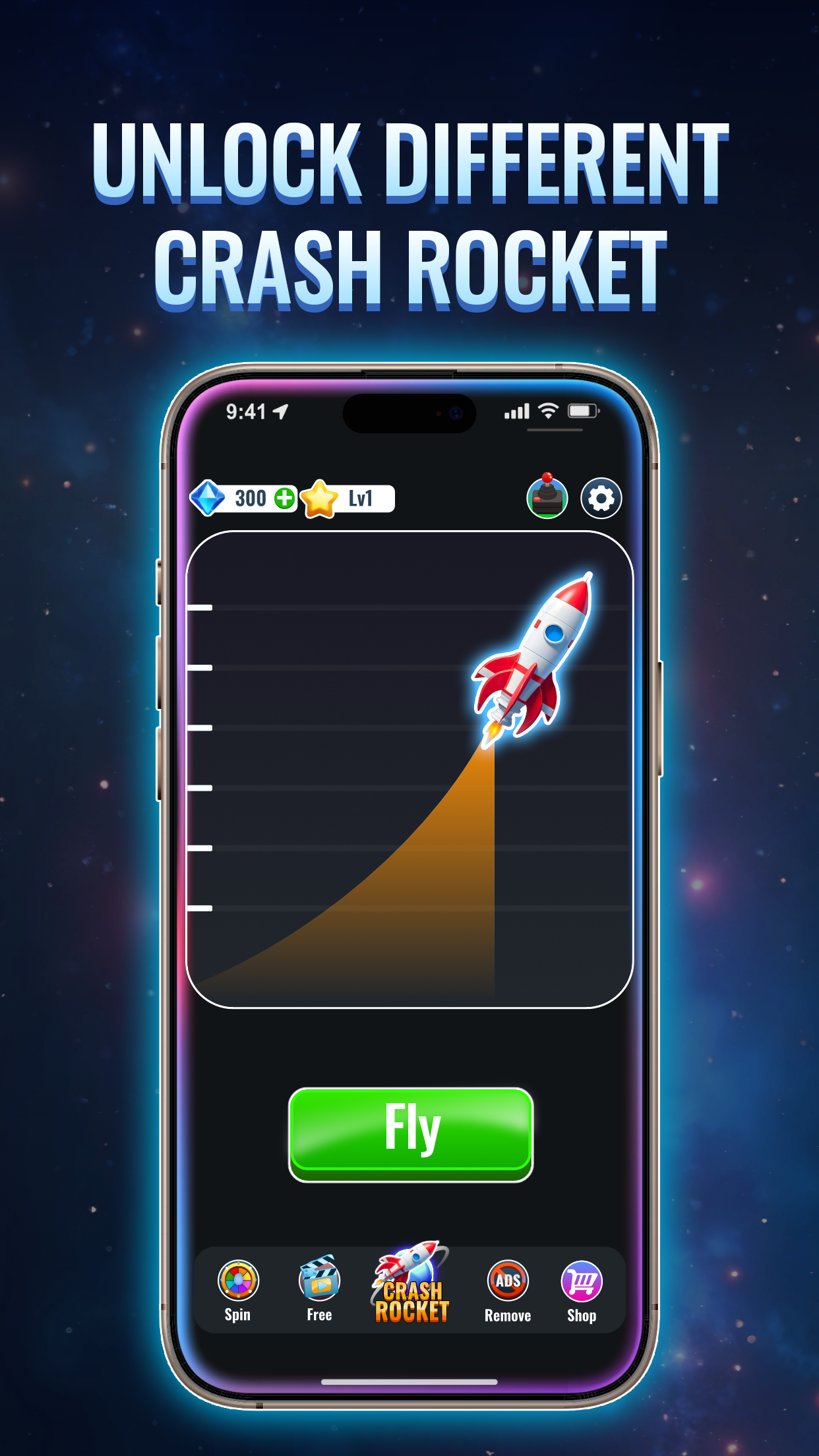 Crash Rocket - Win & Crash screenshot 2