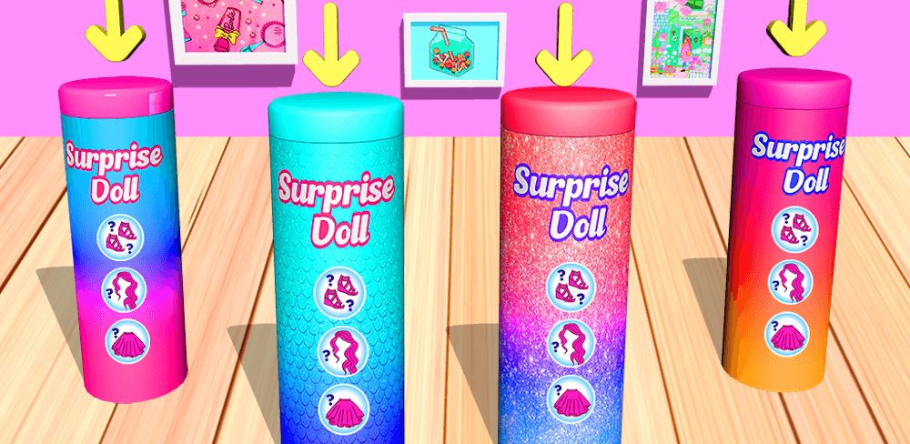 Color Reveal Surprise Doll Game screenshot 1
