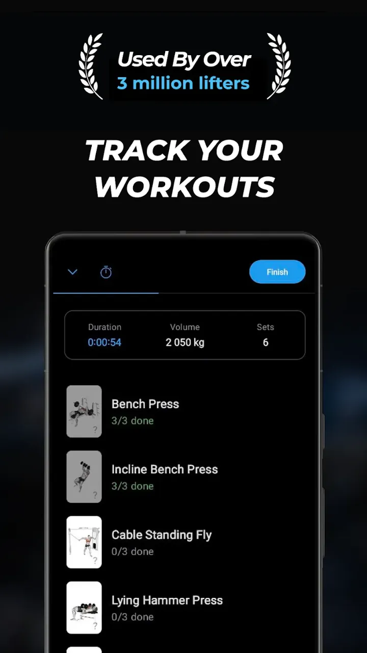 Lyfta: Gym Log Workout Tracker screenshot 2