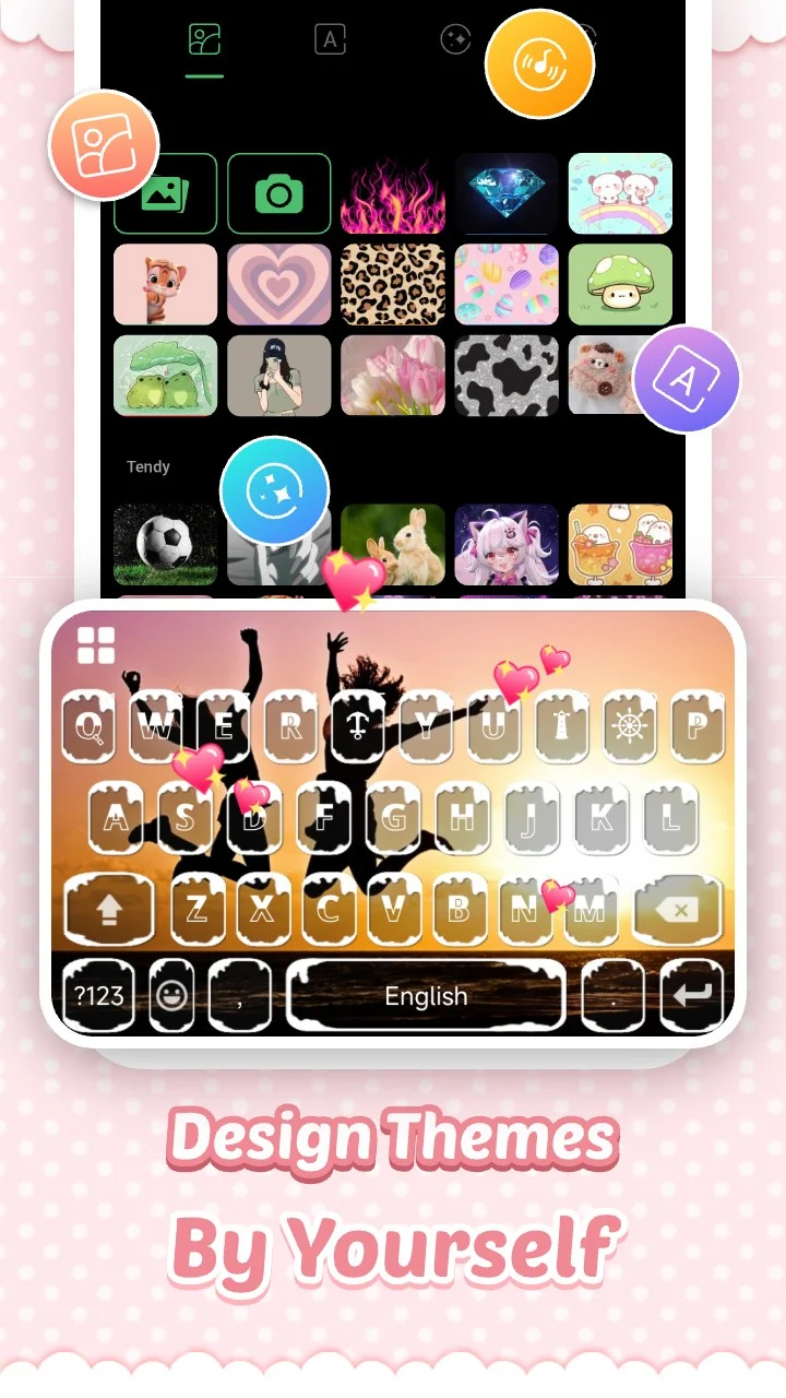 Pink Cute Hippo Theme screenshot 3