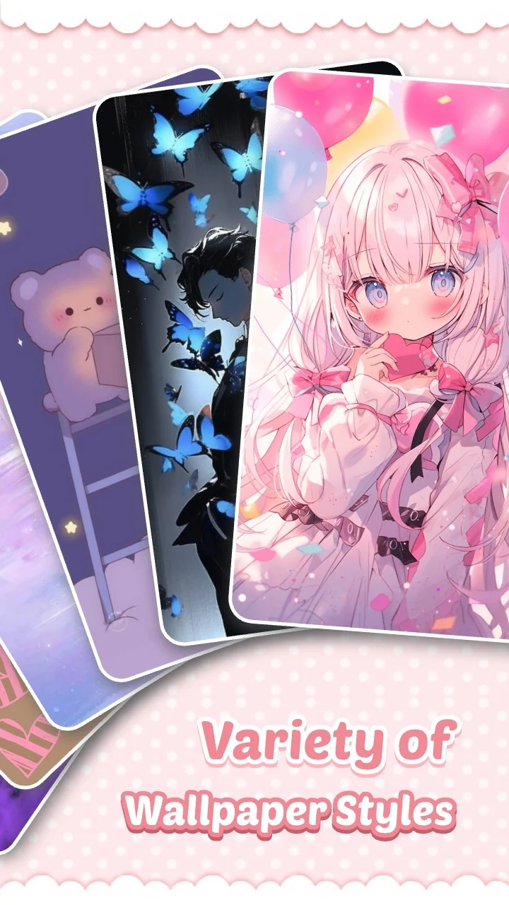 Pink Cute Hippo Theme screenshot 2