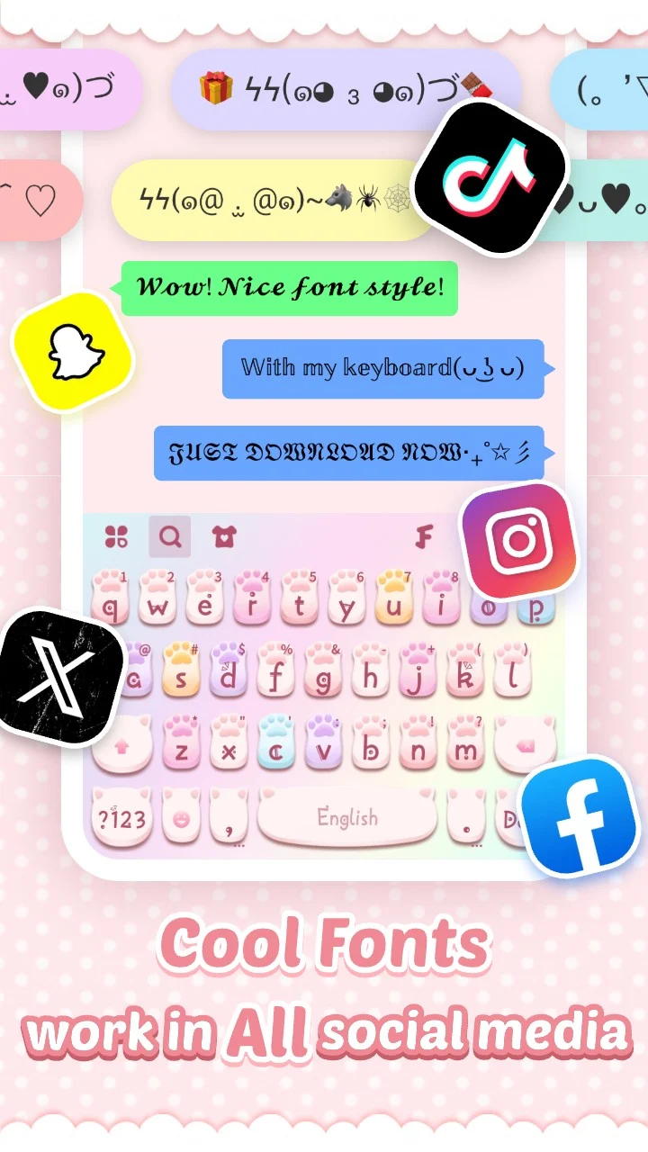Pink Cute Hippo Theme screenshot 4