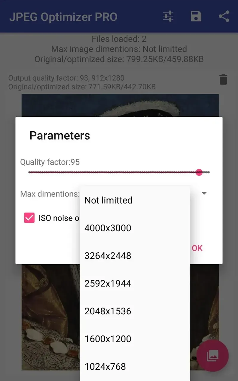 JPEG Optimizer PRO app screenshot 4