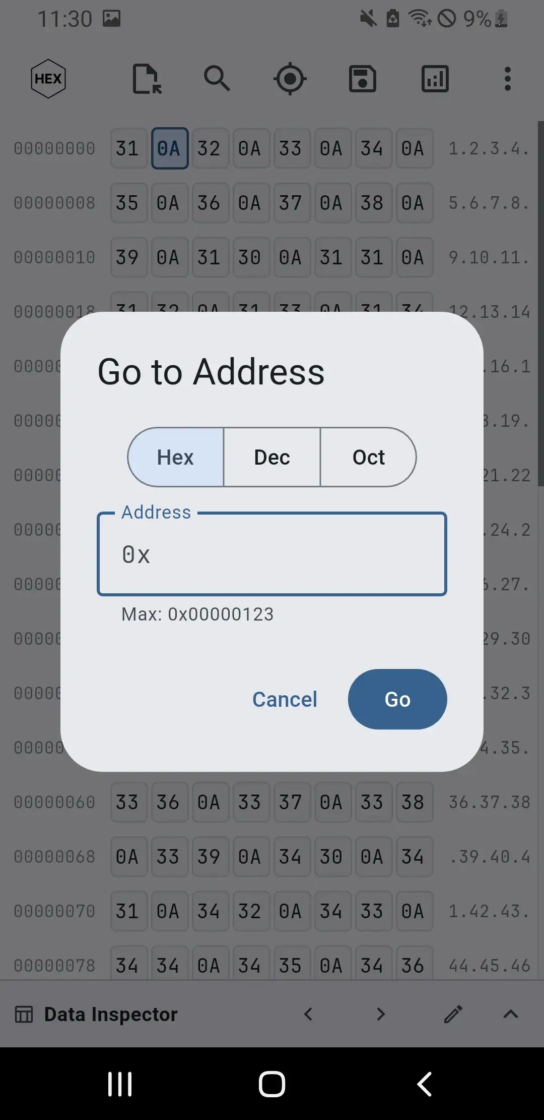 Simple Hex Editor: Read Bytes screenshot 3