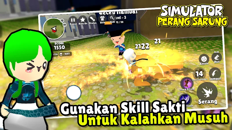 Simulator Perang Sarung 3D screenshot 2