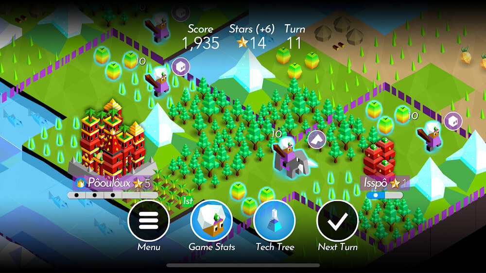 Battle of Polytopia gameplay view 5