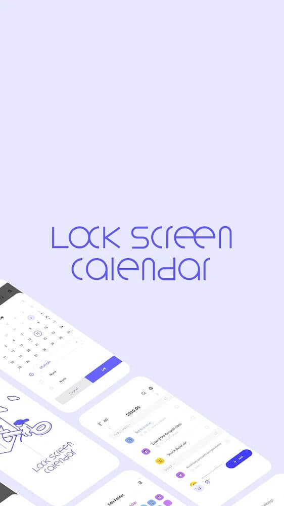 LockScreen Calendar - Schedule screenshot 2
