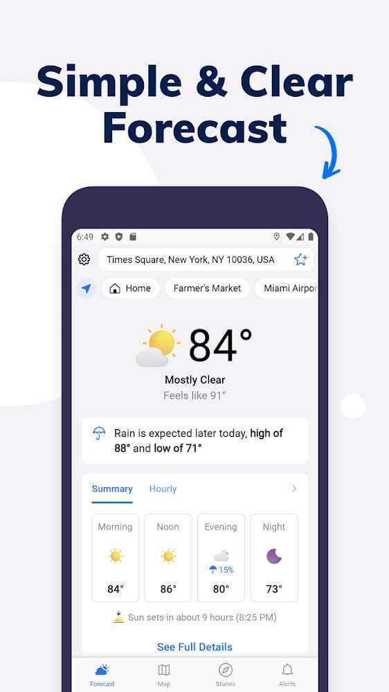 Tomorrow.io screenshot 2