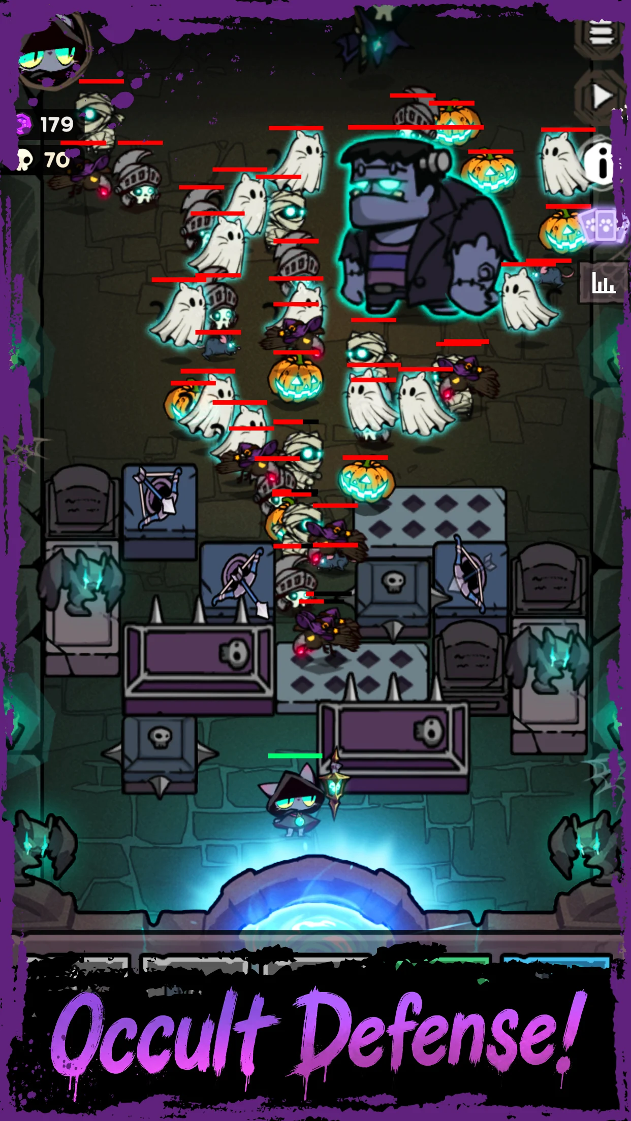 Nekomancer: Tower Defense screenshot 2