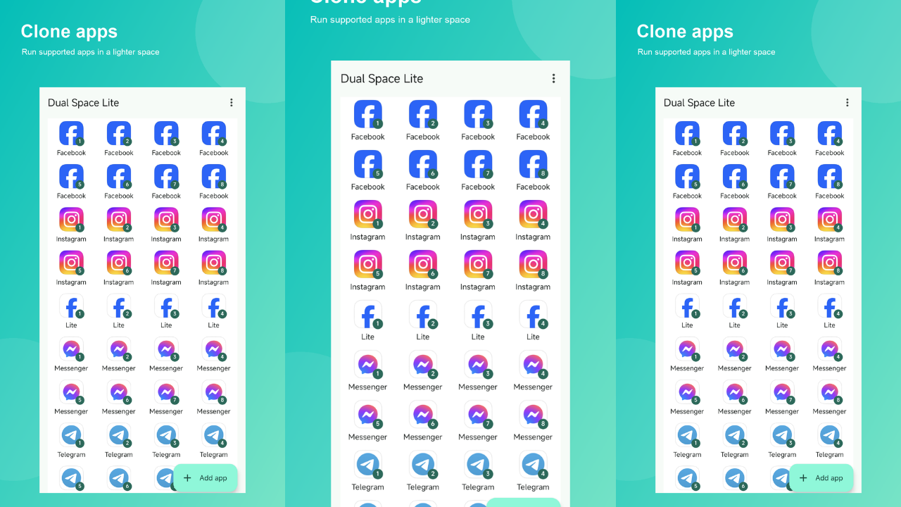Dual Space Lite : Multi Clone screenshot 1