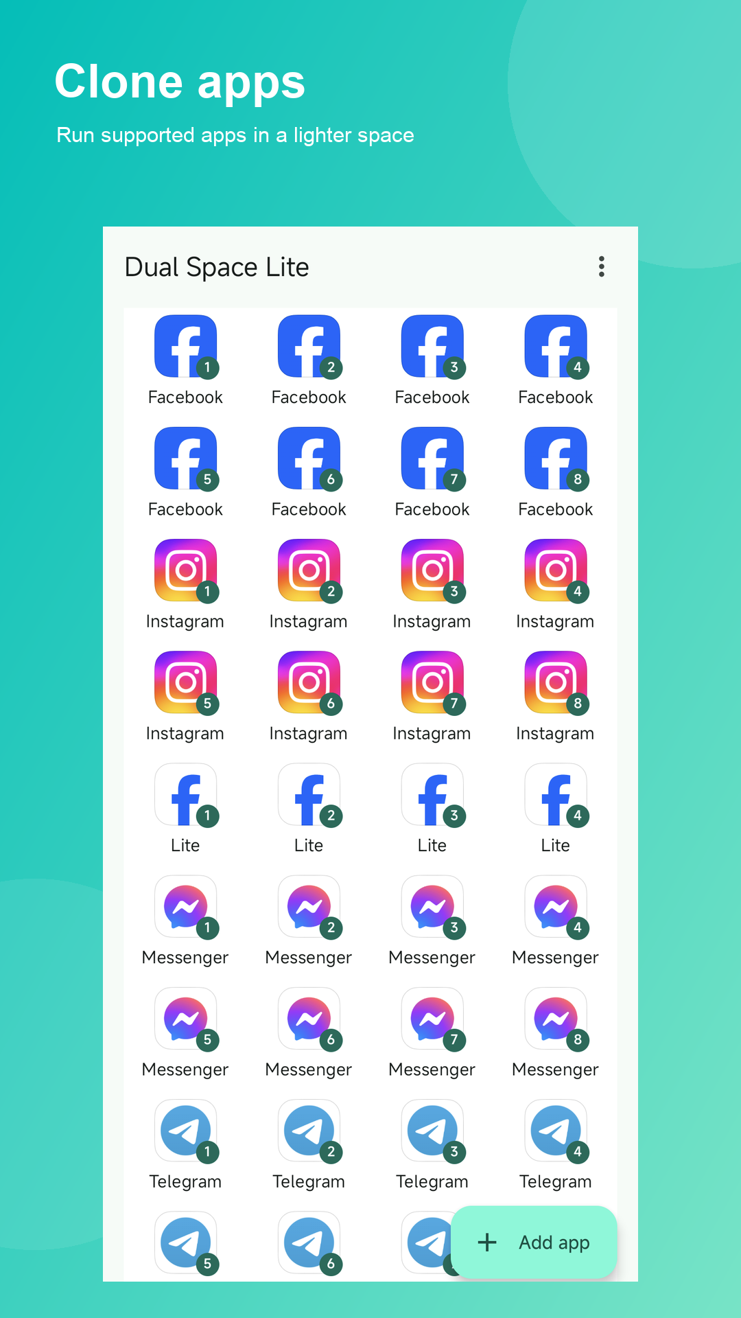 Dual Space Lite : Multi Clone screenshot 3