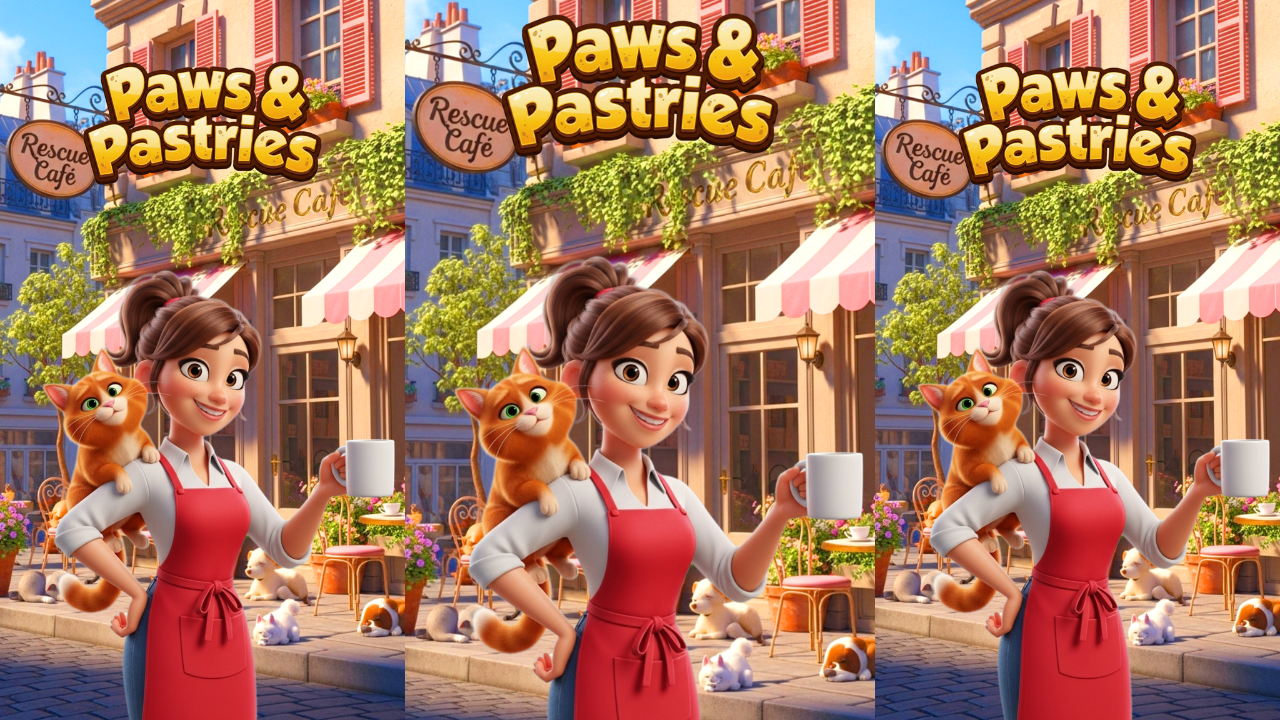 Paws & Pastries: Merge Café screenshot 1
