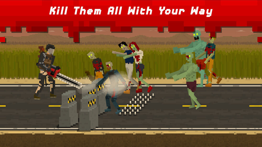 A dramatic moment in They Are Coming - Zombie Defense, demonstrating the game's challenging encounters.