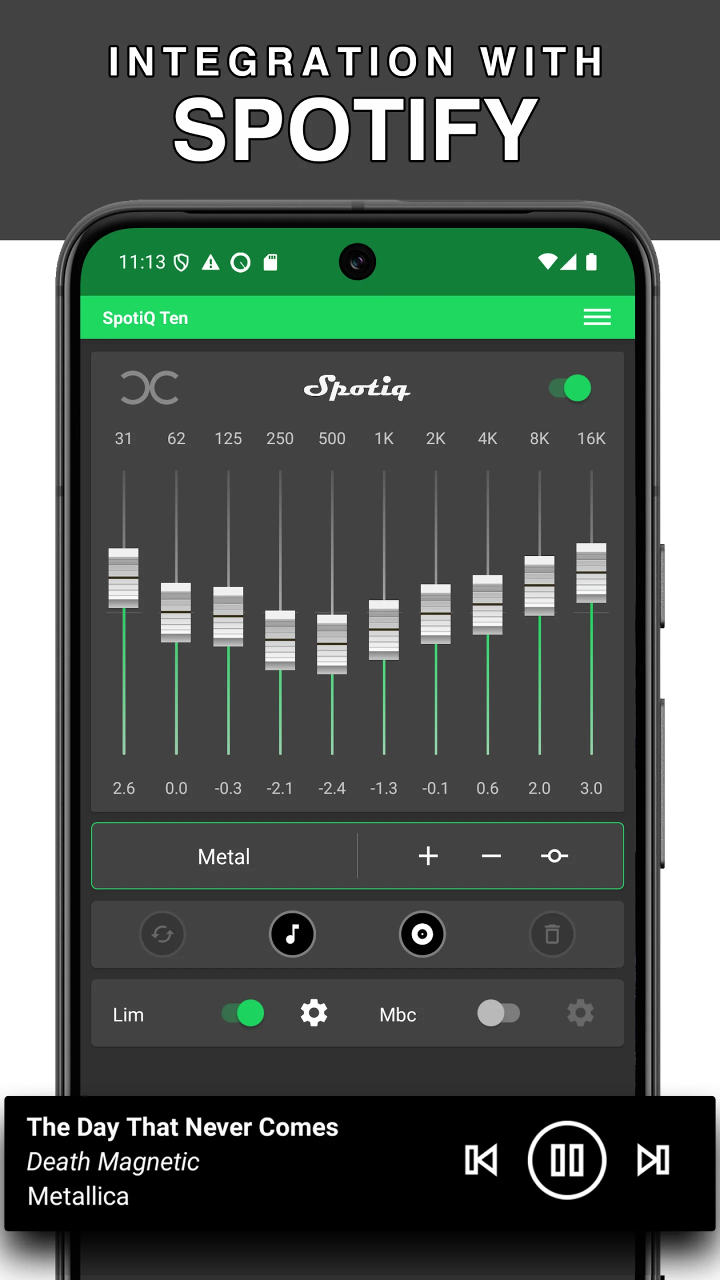 Bass Booster Equalizer SpotiQ screenshot 5