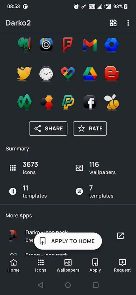 Darko 2 - Icon Pack screenshot 4