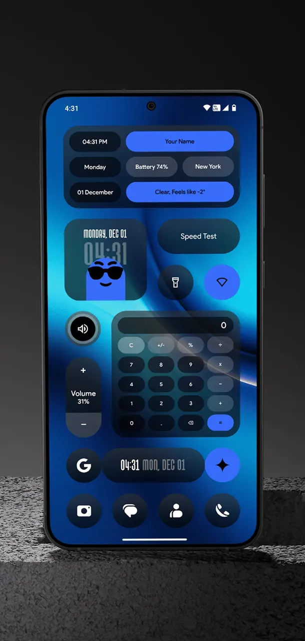 DarkGlass Widgets screenshot 6