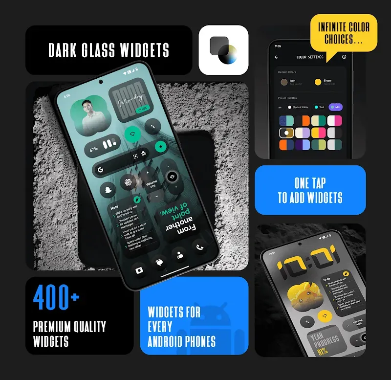 DarkGlass Widgets screenshot 2