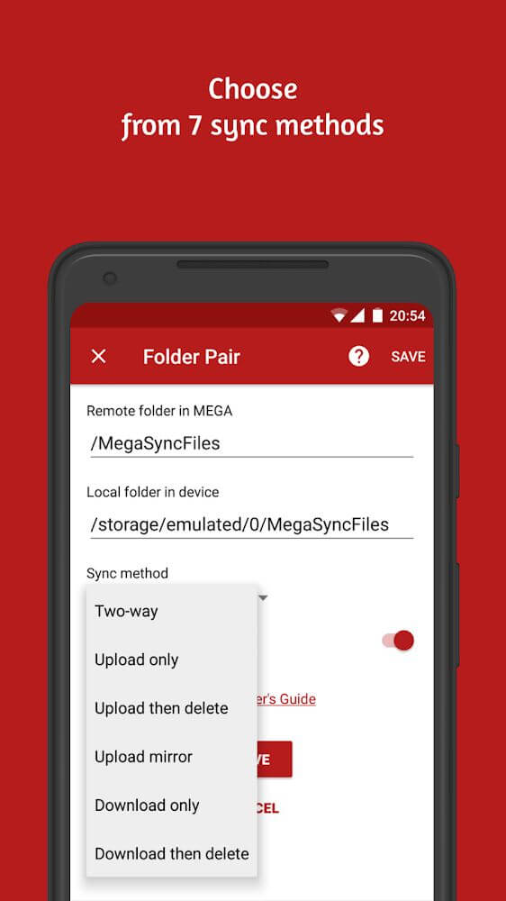 Autosync for MEGA - MegaSync screenshot 6