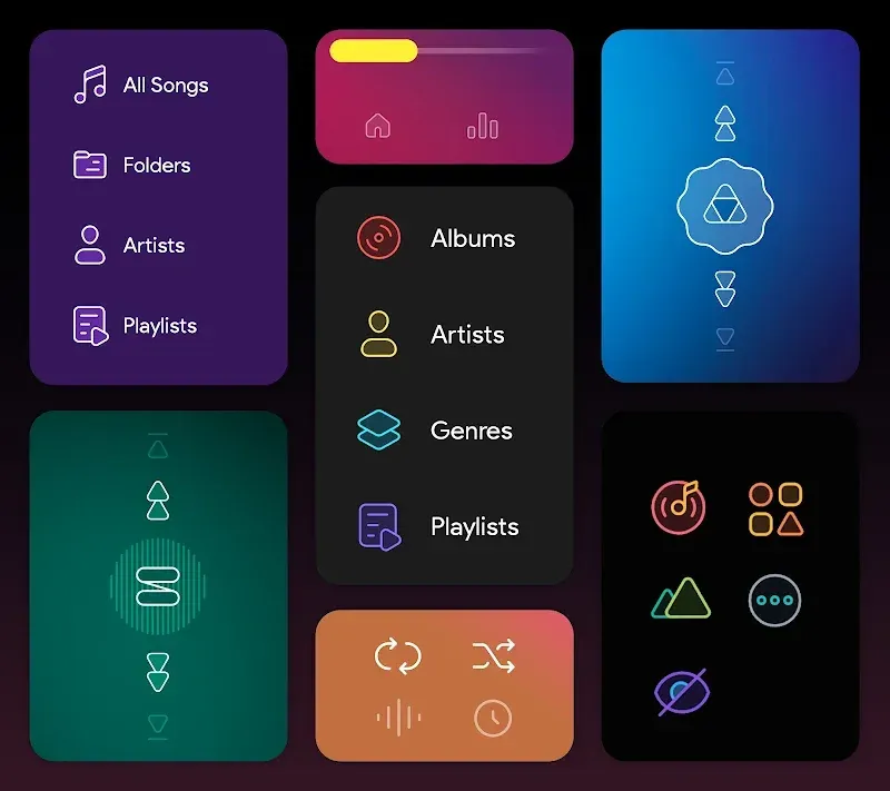 Dais Dark - Poweramp v3 Skin screenshot 5