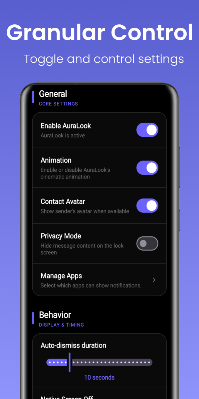 AuraLook: OLED Notifications screenshot 4