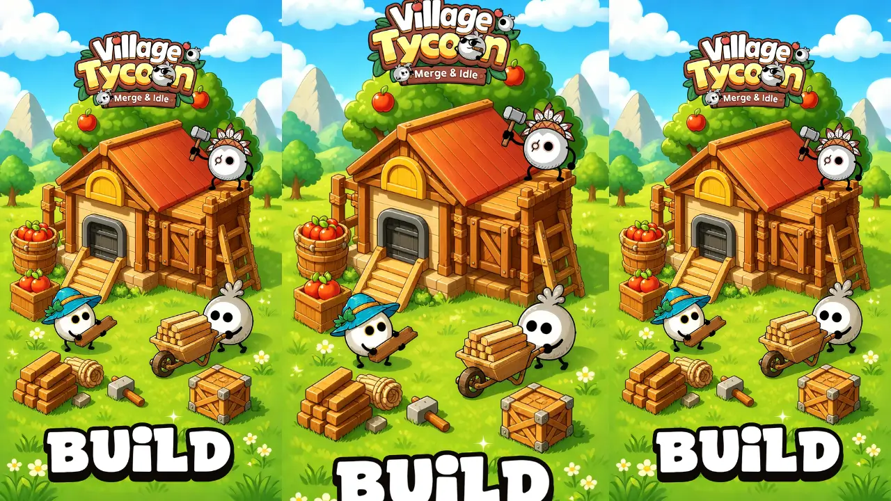 Village Tycoon: Merge & Idle screenshot 1