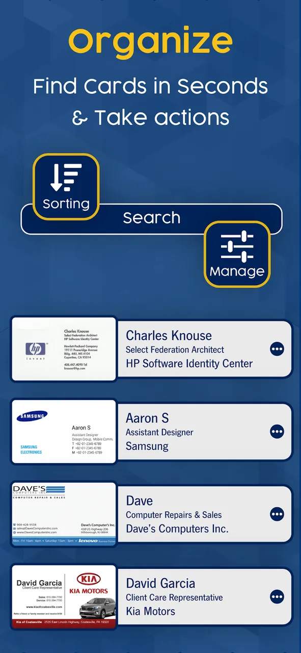 Business Card Scanner & Reader screenshot 3