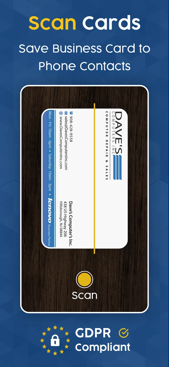 Business Card Scanner & Reader screenshot 2