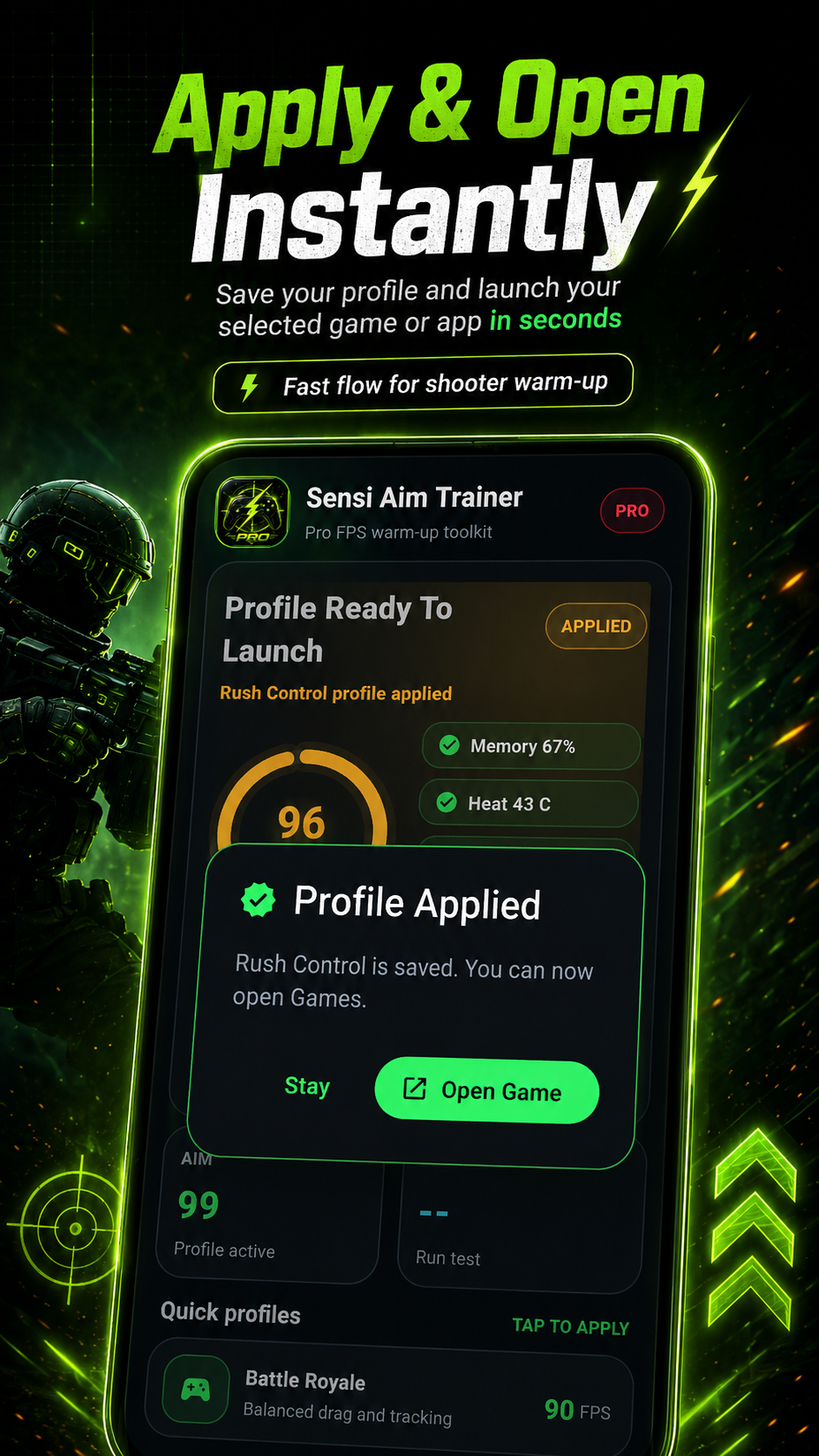 Sensi Aim Trainer Pro: FPS screenshot 3