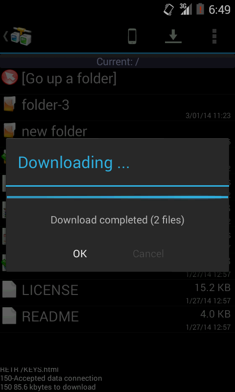 AndFTP File Manager screenshot 3