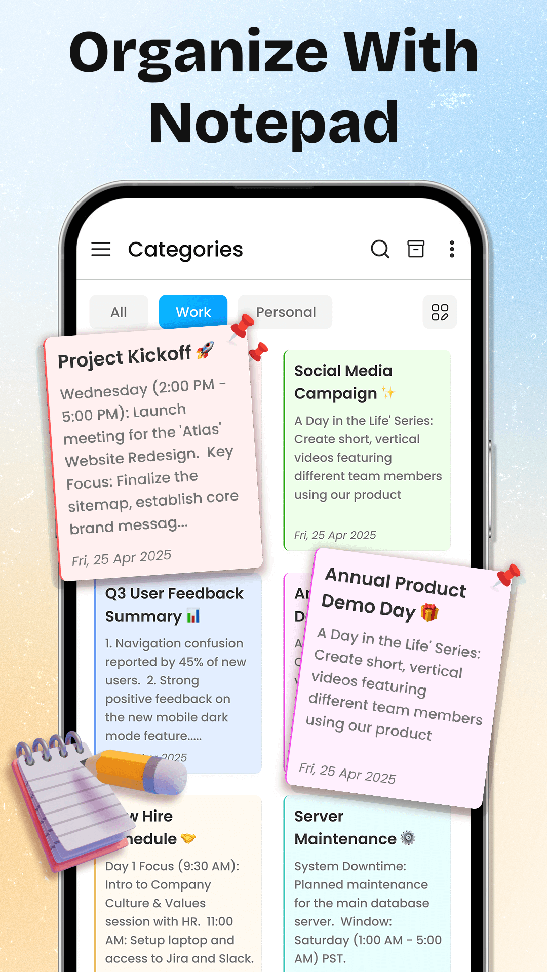 Notes Notepad & Task Reminder screenshot 3