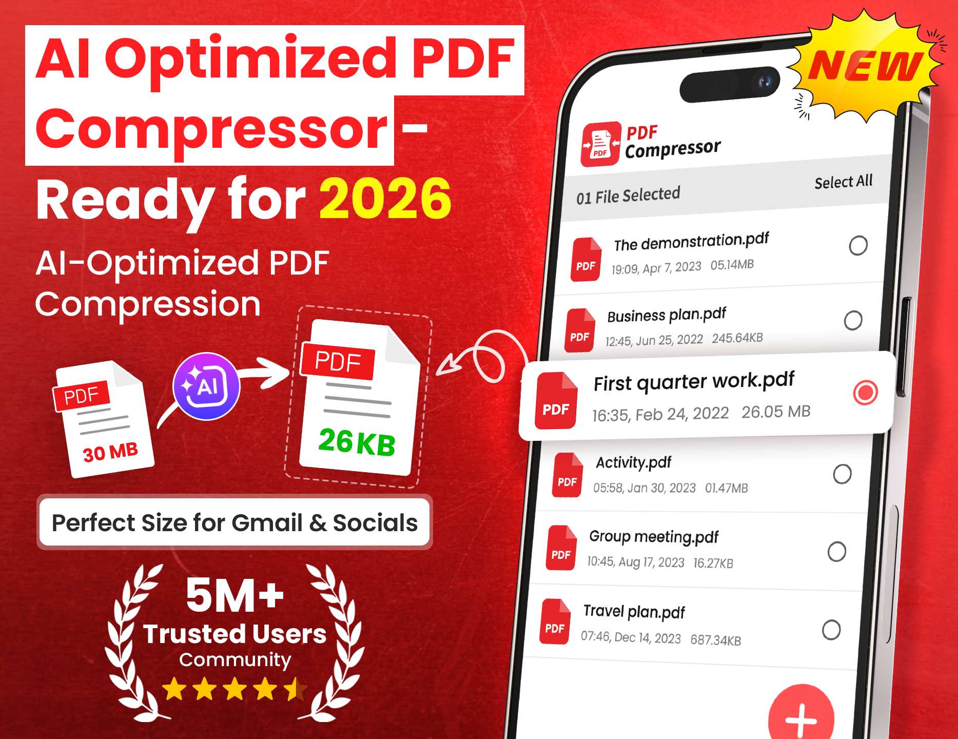 PDF Compressor-Reduce PDF Size screenshot 1
