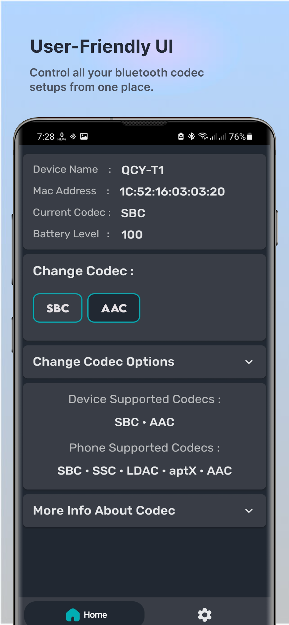 Bluetooth Codec Changer screenshot 2
