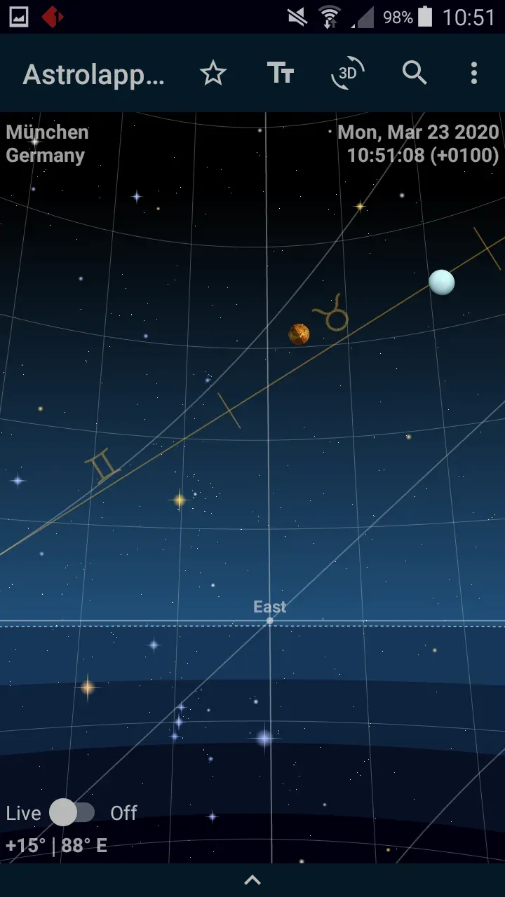 Astrolapp Live Sky Map screenshot 2
