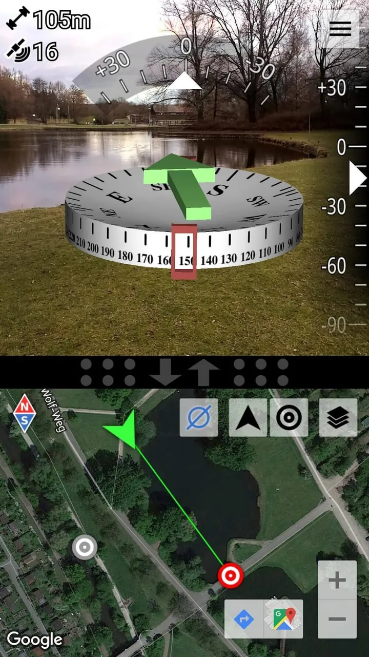 AR GPS Compass Map 3D Pro screenshot 2