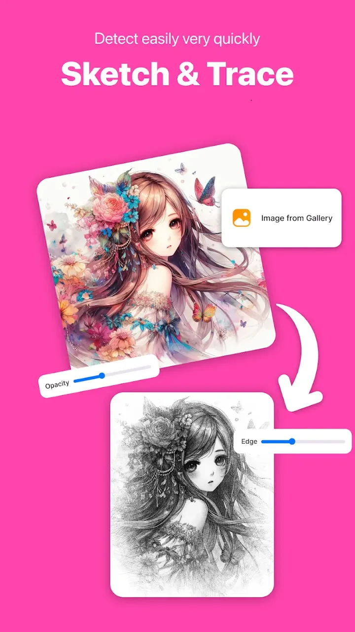 Draw Anime Sketch screenshot 4