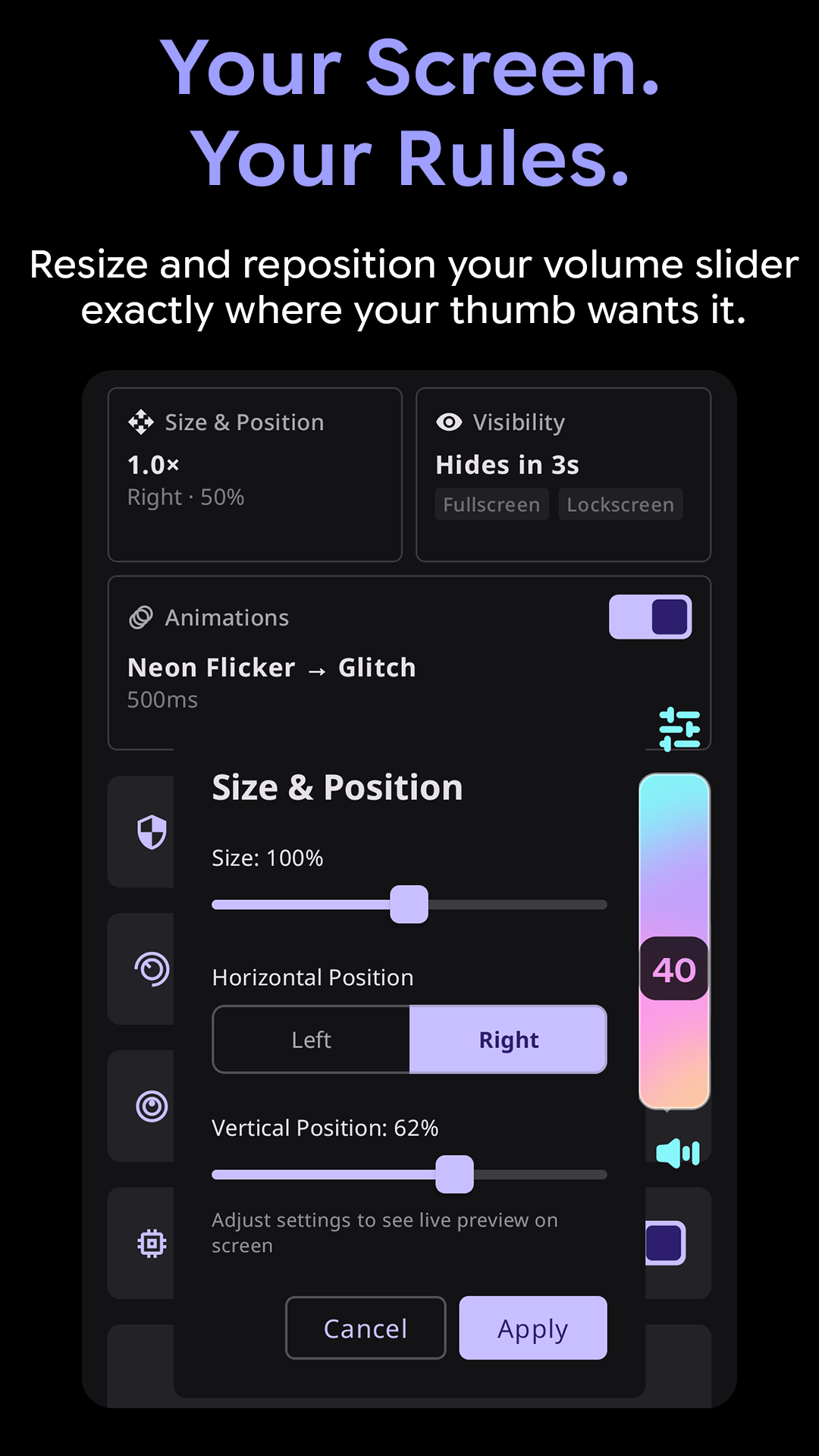 Volume Control Styles SynEdge screenshot 4