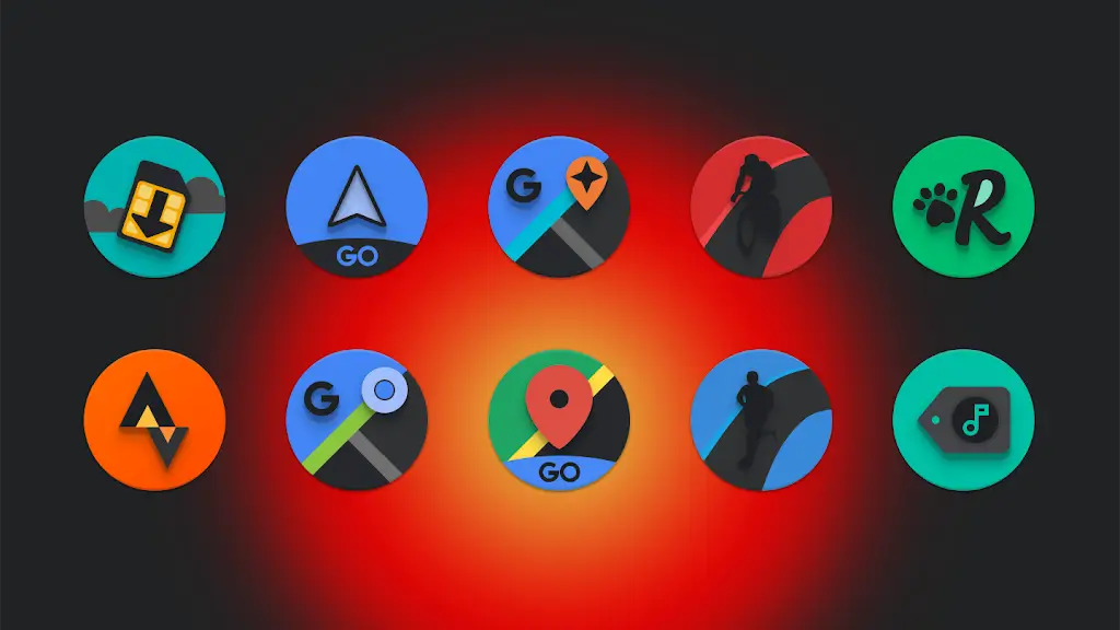 Baked Dark Icon Pack screenshot 3