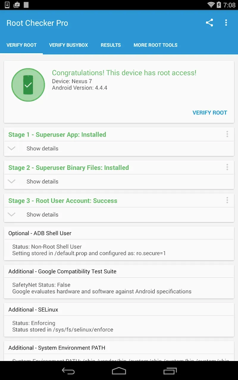 Root Checker Pro screenshot 6