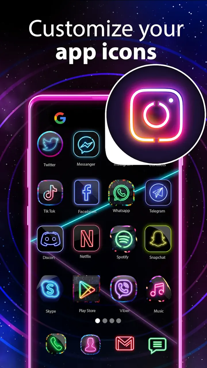 Neon Icon Designer App screenshot 2