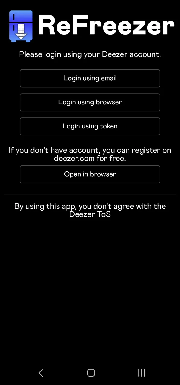 ReFreezer screenshot 2