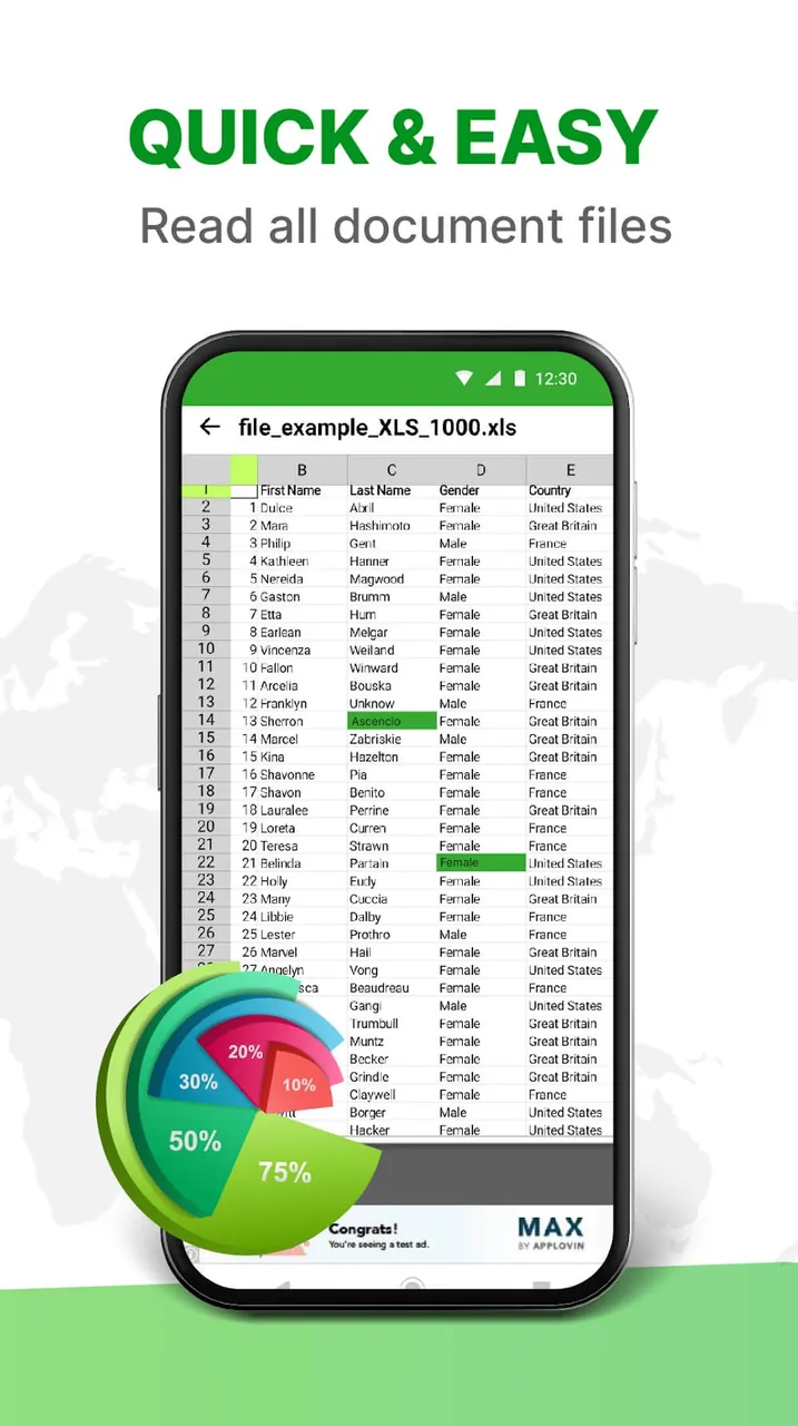 XLSX Reader screenshot 2