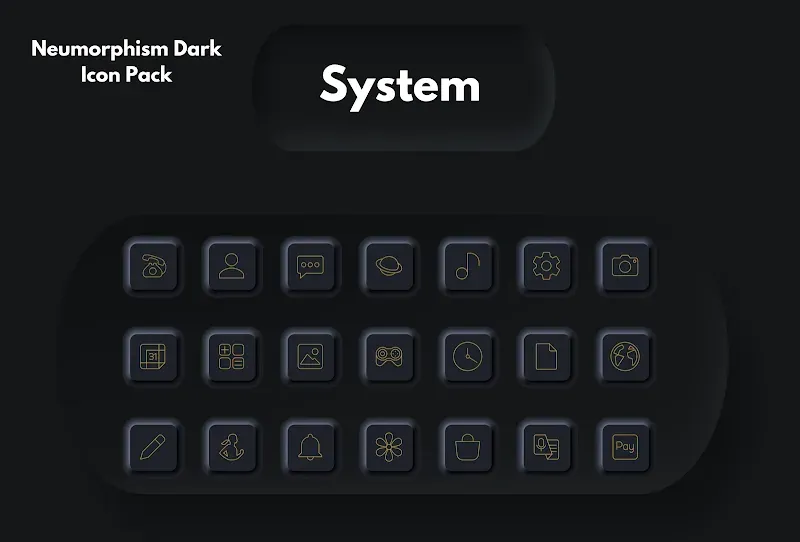 Screenshot 3: [Image of Neumorphism Icon Pack]