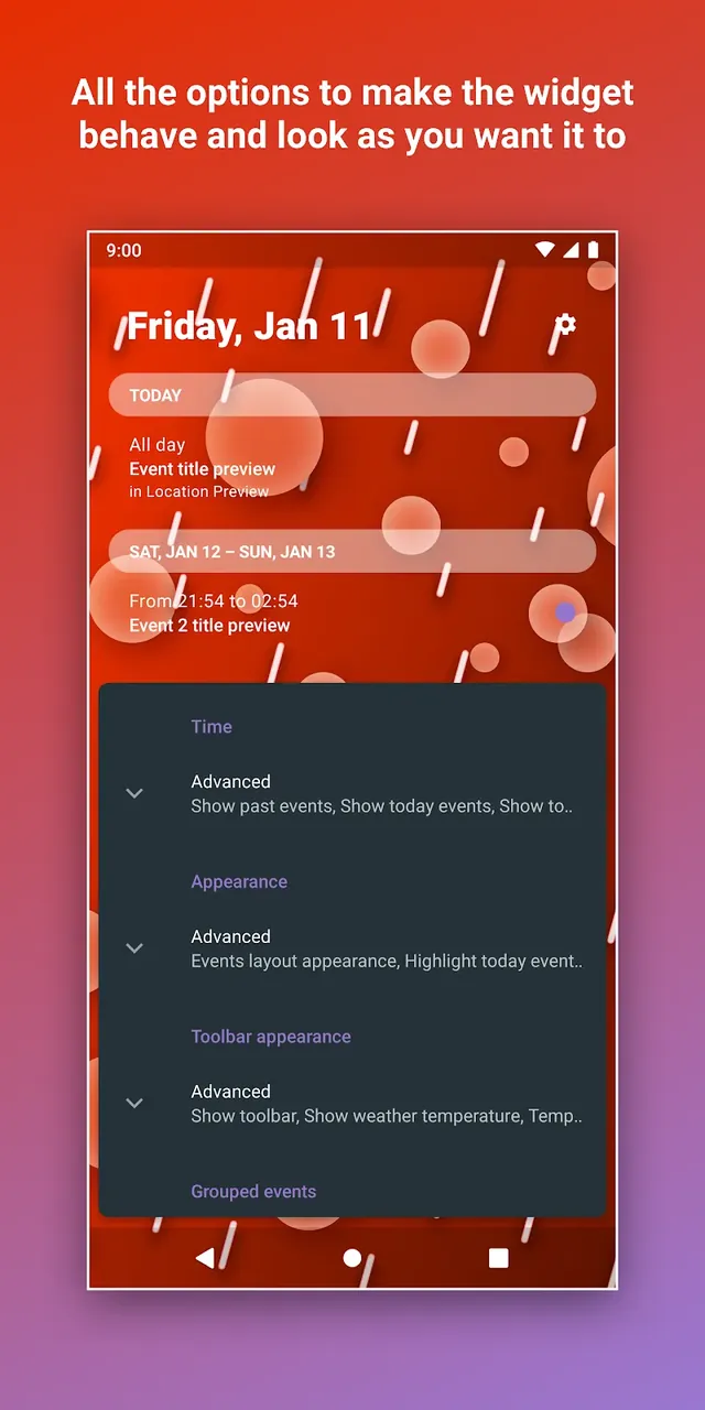 Calendar Widget Agenda Planner screenshot 5