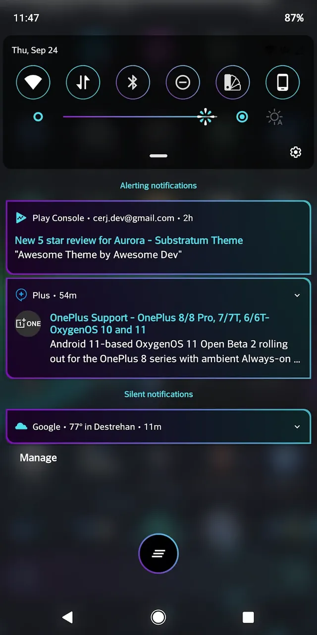 Aurora - Substratum Theme screenshot 3