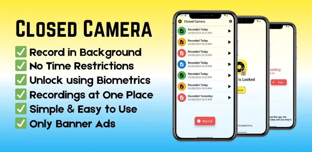 Closed Camera screenshot 1