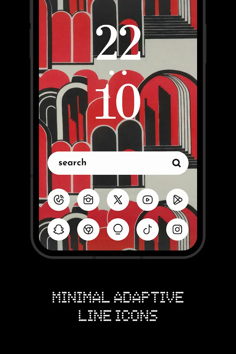 Nothing Line: Adaptive icons screenshot 2